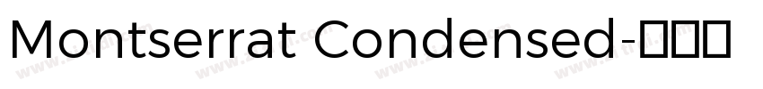 Montserrat Condensed字体转换